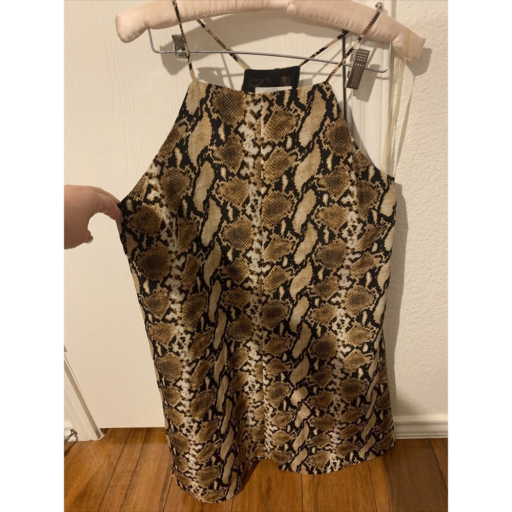 pearle 88 sexy short summer dress snake skin pattern nwot
